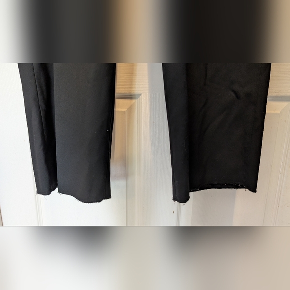 Veronesi Italy NWT Men's Black 100% Wool Wide Leg Palermo Pants Size 38 Unhemmed - Picture 4 of 16